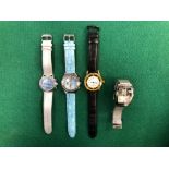 FOUR VARIOUS DRESS / COSTUME WRISTWATCHES.