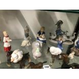 A COLLECTION OF COPENHAGEN, NAO AND DOULTON FIGURES