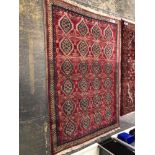 A PERSIAN TRIBAL RUG. 216 x 155cms