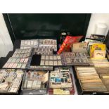 AN EXTENSIVE COLLECTION OF CIGARETTE AND COLLECTORS CARDS.