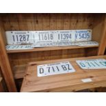 TEN KANSAS CAR NUMBER PLATES