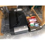 A CANON PRO 9000 MARK II PRINTER TOGETHER WITH SOME INK CARTRIDGES