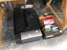 A CANON PRO 9000 MARK II PRINTER TOGETHER WITH SOME INK CARTRIDGES