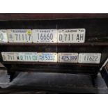 TEN KANSAS CAR NUMBER PLATES