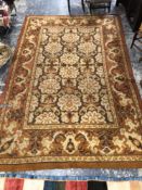 A KNOTTED CARPET OF EUROPEAN DESIGN. 364 x 250cms