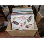 A BOX OF APPROXIMATELY 50 LP RECORDS, MAINLY COUNTRY AND WESTERN, TO INCLUDE THOSE BY: JOHNNY