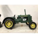 A TIN PLATE MODEL OF A 1931 JOHN DEERE TRACTOR