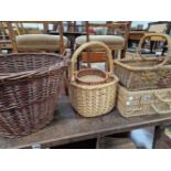 SIX VARIOUS BASKETS