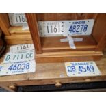 TEN KANSAS CAR NUMBER PLATES