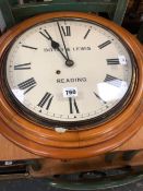 AN ANTIQUE WALL CLOCK SIGNED BOTLEY AND LEWIS