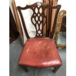 TWO 19th CENTURY MAHOGANY DINING CHAIRS