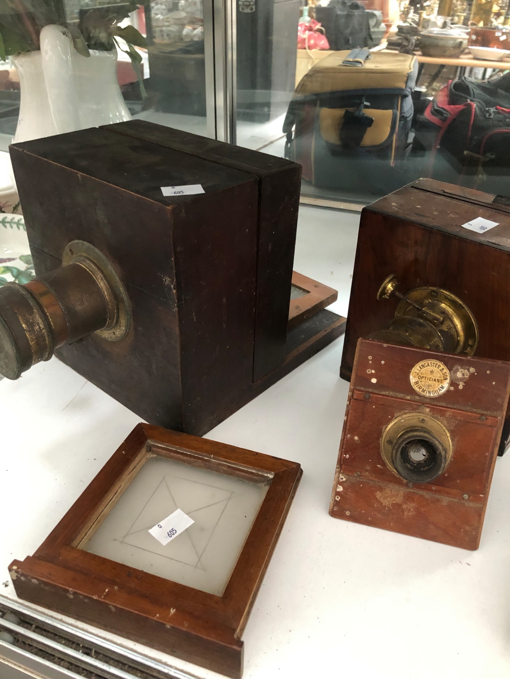 A LANCASTER AND ANOTHER PLATE CAMERA, PHOTOGRAPHIC PLATES AND ACCESORIES - Image 2 of 12