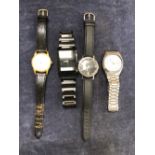VARIOUS WRIST WATCHES TO INCLUDE A VINTAGE GENTS BEMAR AUTOMATIC, TOGETHER WITH A MEDANA, A SEIKO