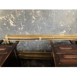 TWO ANTIQUE BRASS FIRE FENDERS