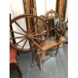 A VINTAGE DRYAD HANDICRAFTS SPINNING WHEEL