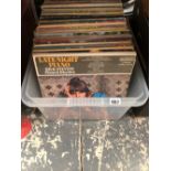 A BOX OF VARIOUS RECORD ALBUMS