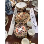 CROWN DERBY IMARI PALETTE TEA AND COFFEE WARES