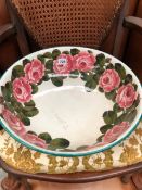 A WEYMSS ROSE DECORATED LARGE BOWL