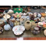 A EXTENSIVE COLLECTION ANTIQUE CHINA GLASS AND METAL WARES.