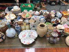A EXTENSIVE COLLECTION ANTIQUE CHINA GLASS AND METAL WARES.