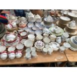 WEDGWOOD, OLD FOLEY, CROWN STAFFORDSHIRE AND OTHER TEA AND COFFEE WARES