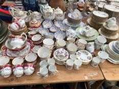 WEDGWOOD, OLD FOLEY, CROWN STAFFORDSHIRE AND OTHER TEA AND COFFEE WARES