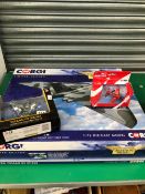 A 2007 BOXED CORGI AVIATION ARCHIVE AVRO VULCAN TOGETHER WITH TWO OTHER CORGI AEROPLANES