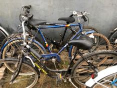 A SALCANO COMMANDER BICYCLE, TOGETHER WITH A MISTRAL BIKE AND A CHALLENGE BIKE.
