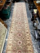 A PAIR OF EASTERN PALE GROUND LONG RUNNERS EACH 350 X 83CMS.