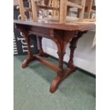 A VICTORIAN GOTHIC REVIVAL HALL TABLE