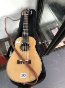 A CLEARWATER UC7R ELECTRO ACOUSTIC CONCERT UKELELE