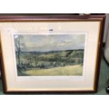 A SIGNED LIONEL EDWARDS HUNTING PRINT "THE NORTH WARWICKSHIRE"