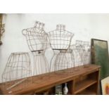 SEVEN WIRE WORK SHOP DISPLAY MANNEQUIN STANDS