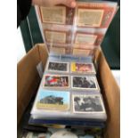 A CARTON OF CIGARETTE AND RELATED CARDS IN ALBUMS AND LOOSE