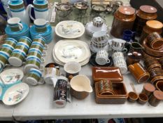 MIDWINTER CANNES PATTERN DINNER WARES, HORNSEA, MEAKIN AND OTHER COFFEE WARES.