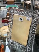 TWO MATCHING WATERFORD CRYSTAL PHOTOGRAPH FRAMES.