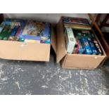 TWO CARTONS OF BOXED JIGSAW PUZZLES