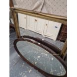 TWO ANTIQUE MIRRORS