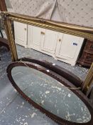 TWO ANTIQUE MIRRORS
