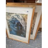 TWO MODERN PRINTS OF MARYLIN MUNROE