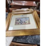 SIX POSTCARDS DEPICTING SCENES IN THE OXFORD AREA AND IN GILT FRAMES