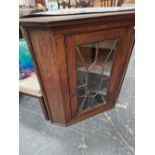 A OAK CORNER CABINET