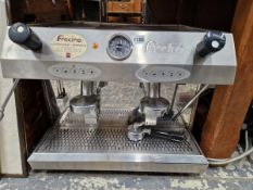 A GOOD QUALITY FRACINO PROFESSIONAL COFFEE MAKER TOGETHER WITH A RIMINI COFFEE GRINDER