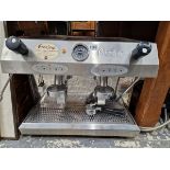 A GOOD QUALITY FRACINO PROFESSIONAL COFFEE MAKER TOGETHER WITH A RIMINI COFFEE GRINDER