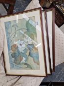 A GROUP OF THREE ORIENTAL WATERCOLOURS ON SIGNED R. ANN HUMPHRIES.