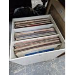 TWO BOXES OF APPROXIMATELY ONE HUNDRED AND FIFTEEN LP RECORDS, WALKER BROTHERS, MAMAS AND PAPAS, CAR