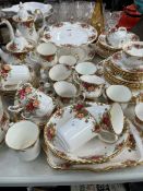 A COLLECTION OF ROYAL ALBERT OLD COUNTRY ROSES PATTERN TEA AND COFFEE WARES