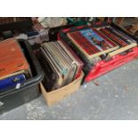 AND EXTENSIVE COLLECTION OF VINTAGE LP VINYL RECORDS INCLUDING CLASICAL BOX SETS, EASY LIUSTENING