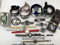 A COLLECTION OF VARIOUS WRISTWATCHES TO INCLUDE SWATCH, FOSSIL, SEIKO, MONTINE, CITIZEN, SEKONDA,