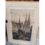 A VICTORIAN ETCHING